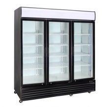 CRUSADER Upright 3 Glass Door refrigerator CCE1630 Black or White