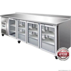 F.E.D CM25G TROPICALISED four door Bar Fridge