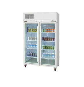 Williams Pearl HPR2GW 2 Glass Slim Door Fridge 1000mm wide White.