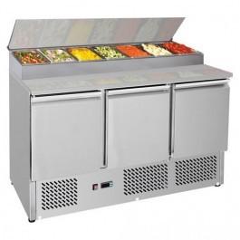 F.E.D GNS1300D Three Door Compact Salad Prep Top