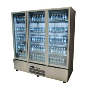 WILLIAMS HQS3GDSS Quartz Star 3 door display fridge Stainless Steel