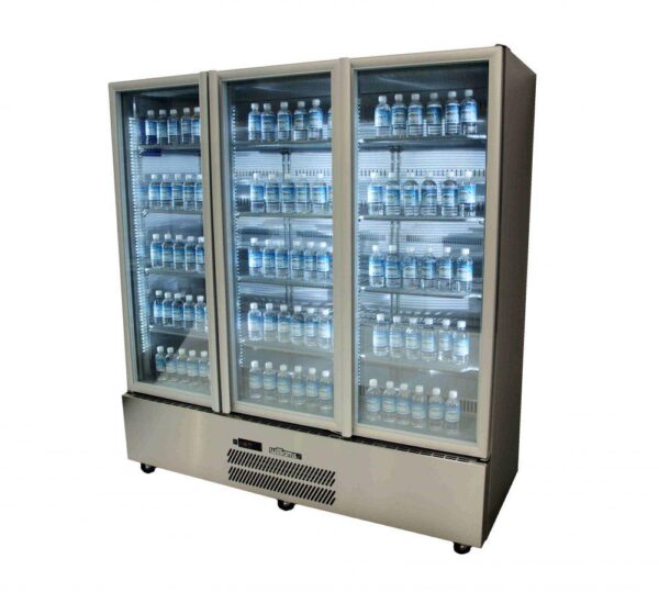 WILLIAMS HQS3GDSS Quartz Star 3 door display fridge Stainless Steel
