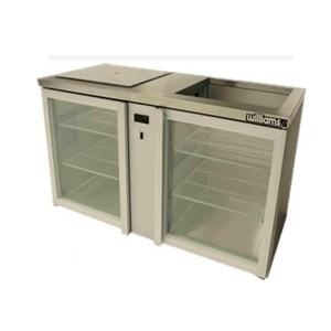 WILLIAMS GC2RGD Two Door Shelf Load Remote Glass Chiller
