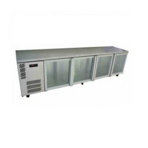 WILLIAMS HCS4UFBGDDSS 4 GLASS DOOR UNDERCOUNTER DISPLAY S/S FRIDGE