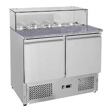 F.E.D GNS900E Two Door Salad Marble Prep Top