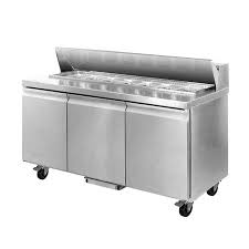 F.E.D SLB200 Three Large Door Sandwich Bar 10 x 1/3 Pans