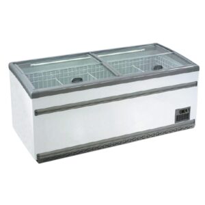 F.E.D ZCD-E185S 650 Litres Supermarket Island Dual Temperature Freezer & Chiller‌ with Glass Sliding Lids