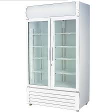 F.E.D LG-580GE Double glass door 880 mm wide fridge