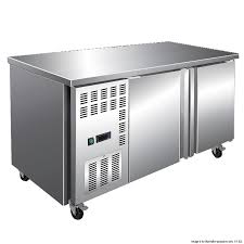 F.E.D  TS1800BT 1800mm Wide 600mm Deep S/S Double Door Workbench Freezer