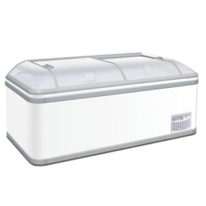KREA 190.9 Curved Glass Island Freezer 525L