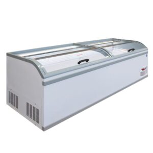 KREA 260.9 Curved Glass Island Freezer 767L