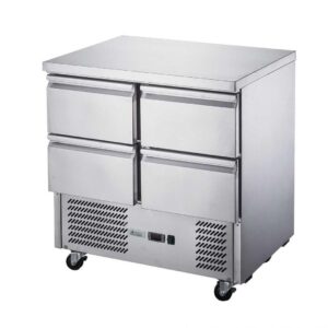 FED-XGNS900-4D Four Drawer Counter Compact Workbench Fridge