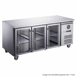 FED-XUB7C18G3V 1795mm WIde 700mm Deep Three Glass Door Counter Display Fridge