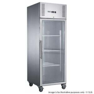 FED-XURC600G1V X S/S Single Split Door Display Upright Fridge