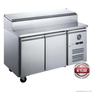 FED-XSS7C13S2V S/S Two Door Sandwich Counter Pizza make Bench Fridge