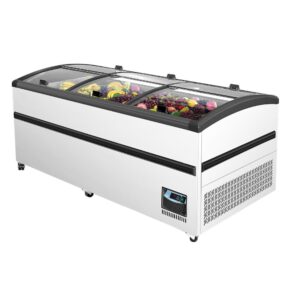 Jono IF650G Commercial Glass Chest Freezer Island Freezer 650 Litre