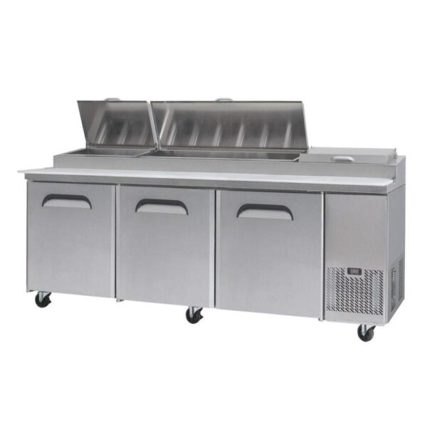 Jono JUFT1500G 1500 Litre Commercial Upright Freezers Three Door Stainless Display Freezer - Image 3