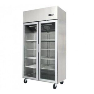 1300A 1300 Litre Commercial Upright Fridge Two Door Stainless Steel