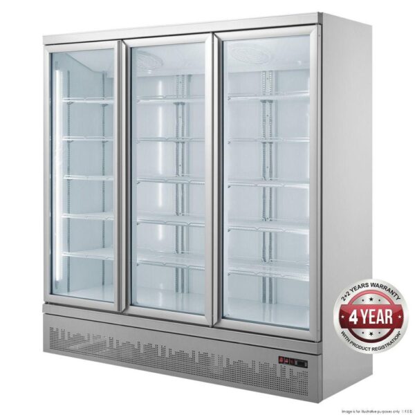 FED LG-1500GBM Triple Door Supermarket Fridge