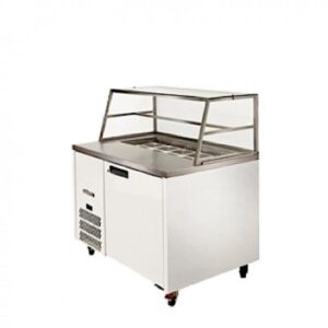 Williams HJ1SCBASS Jade 1 Door SS Sandwich Prep Counter with Canopy