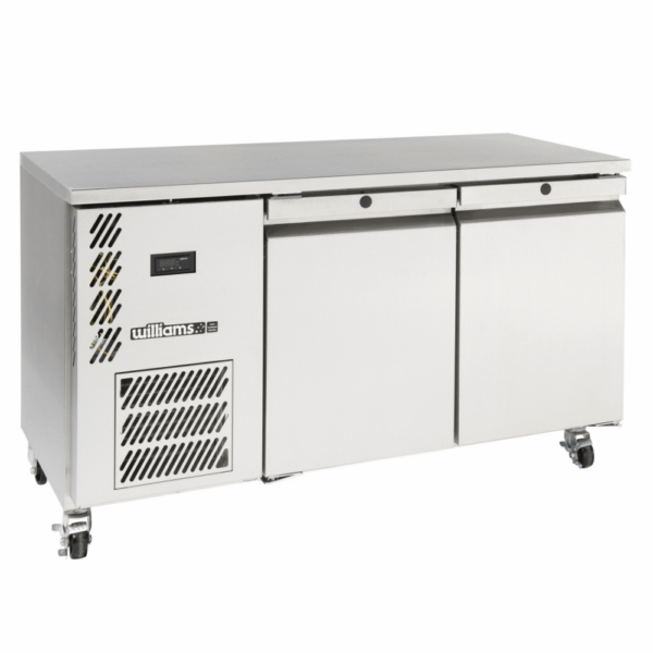 Williams LO2USS Opal 1x1 GN 2 Door Foodservice Counter Freezer