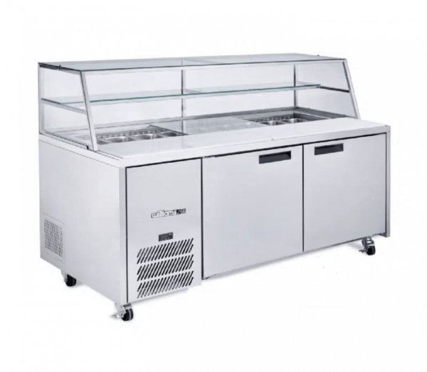 Williams HJ2SCBASS Jade 2 Door Sandwich Preparation Stainless Steel Fridge