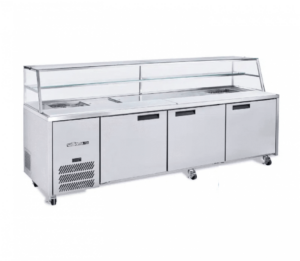 Williams HJ3SCBASS Jade 3 Door Sandwich Preparation Stainless Steel Fridge