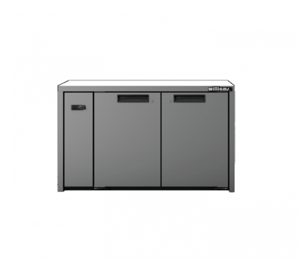 Williams HB4USB Boronia 4 Solid Door Back Bar Black Fridge