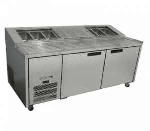 Williams HJ2PCBASS Jade Two Door Pizza Preparation Stainless Steel Fridge