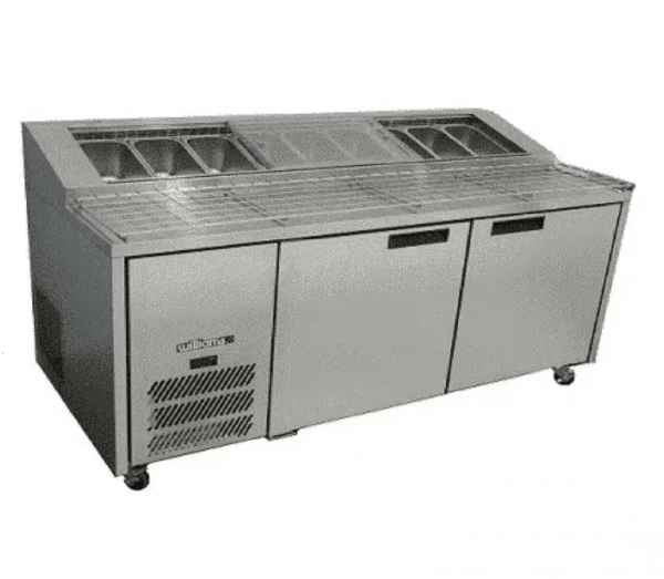 Williams HJ2PCBASS Jade Two Door Pizza Preparation Stainless Steel Fridge