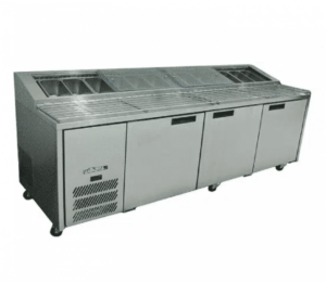 Williams HJ3PCBASS Jade 3 Door Pizza Preparation Stainless Steel Fridge