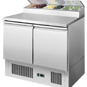 SIMCO ESL3832 2 Doors Open Top Saladette W900 Mm Fridge
