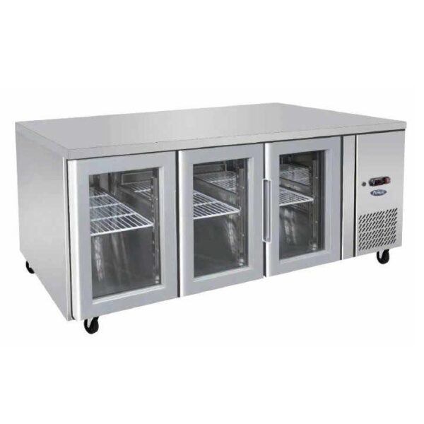 SIMCO EPF3731 Glass Three Door Cooling Table 1795 Mm Fridge