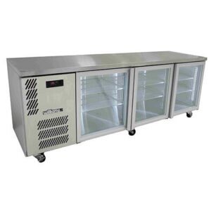 Williams HB3UGS Boronia 3 Glass Doors SS Counter Fridge