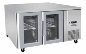 SIMCO EPF3721 Glass 2 Door Cooling Table 1360 Mm Fridge