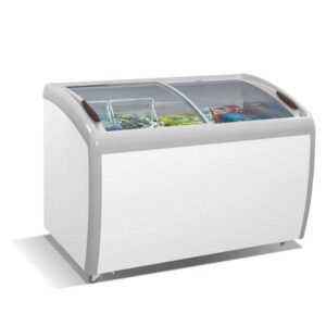 Chest Freezers Angled Top Curved Glass