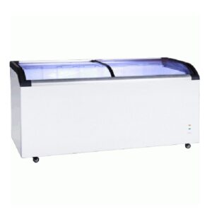 Jono CF545G Commercial Glass Chest Freezers Two Sliding Door Display Chest Freezer 545L