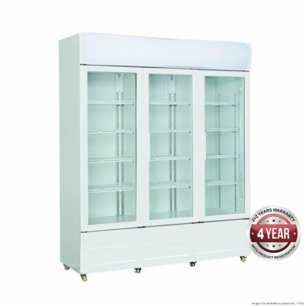 LG-1203P FED Thermaster 1200L Three Glass Door Drink Fridge