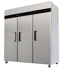 JUFT1500S Commercial Storage Three Door Stainless Steel Upright Freezer – Top