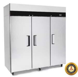 JUMT1500S JONO Commercial Three Door Stainless Steel Fridge Upright 1500Litre