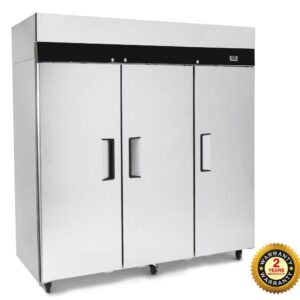 JUMT1500S JONO Commercial Three Door Stainless Steel Fridge Upright 1500Litre