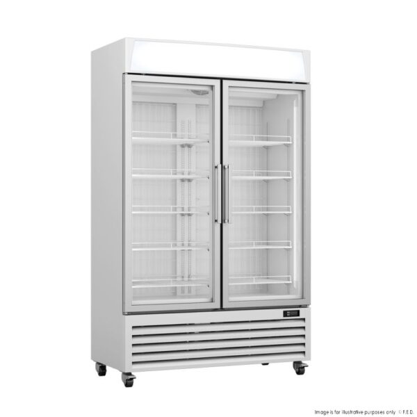 LG-800PF Thermaster Upright Double Glass Door Freezer