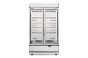 SKOPE BME1200N-AC 2 Glass Door Display or Storage Fridge Lit Sign