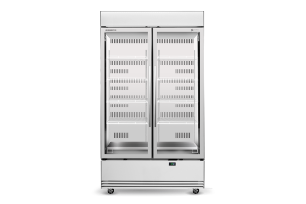 SKOPE BME1200N-AC 2 Glass Door Display or Storage Fridge Lit Sign