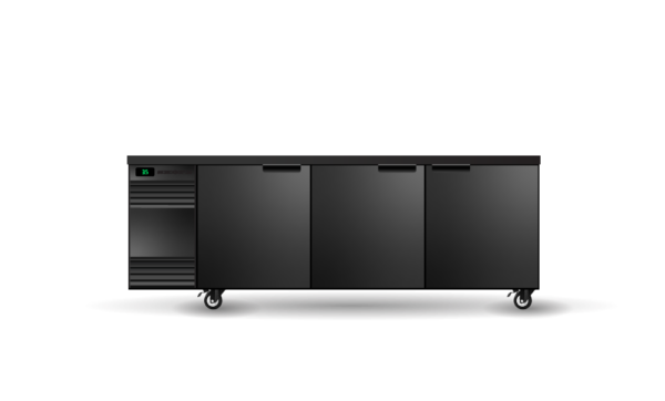 SKOPE CL.3.SSW BackBar 3 Solid Swing Door CounterLine Fridge
