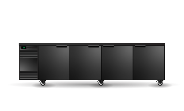 SKOPE CL.4.SSW BackBar 4 Solid Swing Door CounterLine Fridge - Image 2
