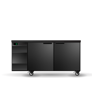 SKOPE SL.2.SSW BackBar 2 Solid Swing Door SlimLine Fridge
