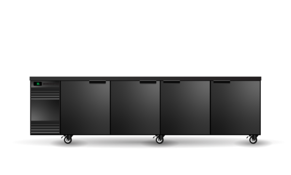 SKOPE SL.4.SSW BackBar 4 Solid Swing Door SlimLine Fridge - Image 2