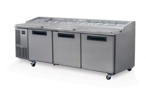 SKOPE PG800 3 Solid Door 2/1 Pizza GN Fridge