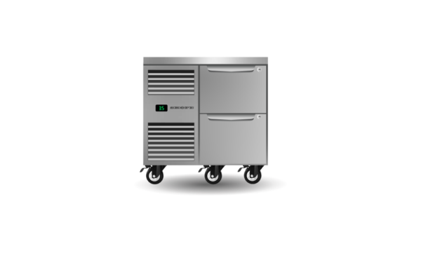 SKOPE PG11.UBR.1.D2 Two Drawer One Bay Underbench GN 1/1 Fridge - Image 2